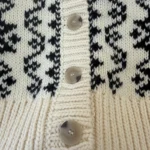 Thumbnail for Gilet Zara taille L écru et noir style pull d’hiver