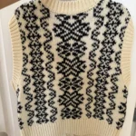 Thumbnail for Gilet Zara taille L écru et noir style pull d’hiver