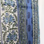 Thumbnail for Blouse Zara taille M manches longues/larges à volants bleu fleuris