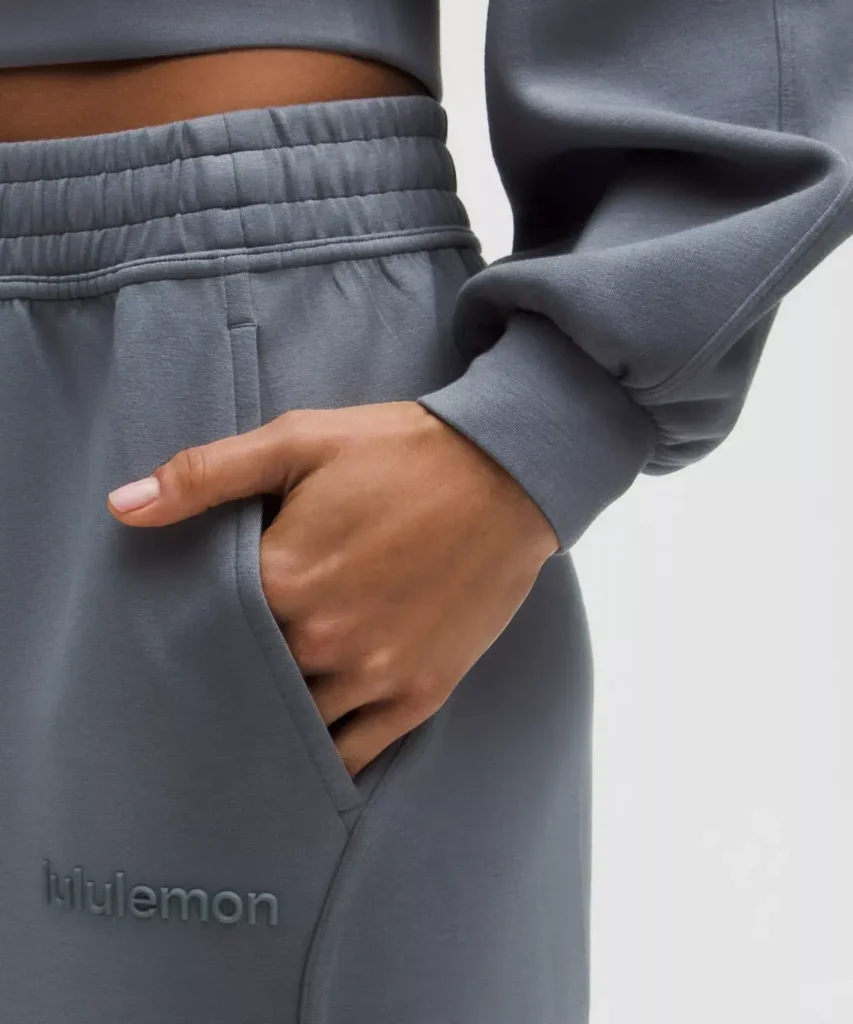 Image for Pantalon jogging Lululemon taille 8 gris coupe large/oversize