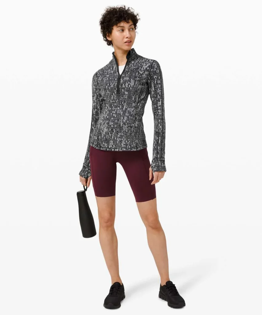 Image for Veste Lululemon de sport taille 4 noir et blanc à motif