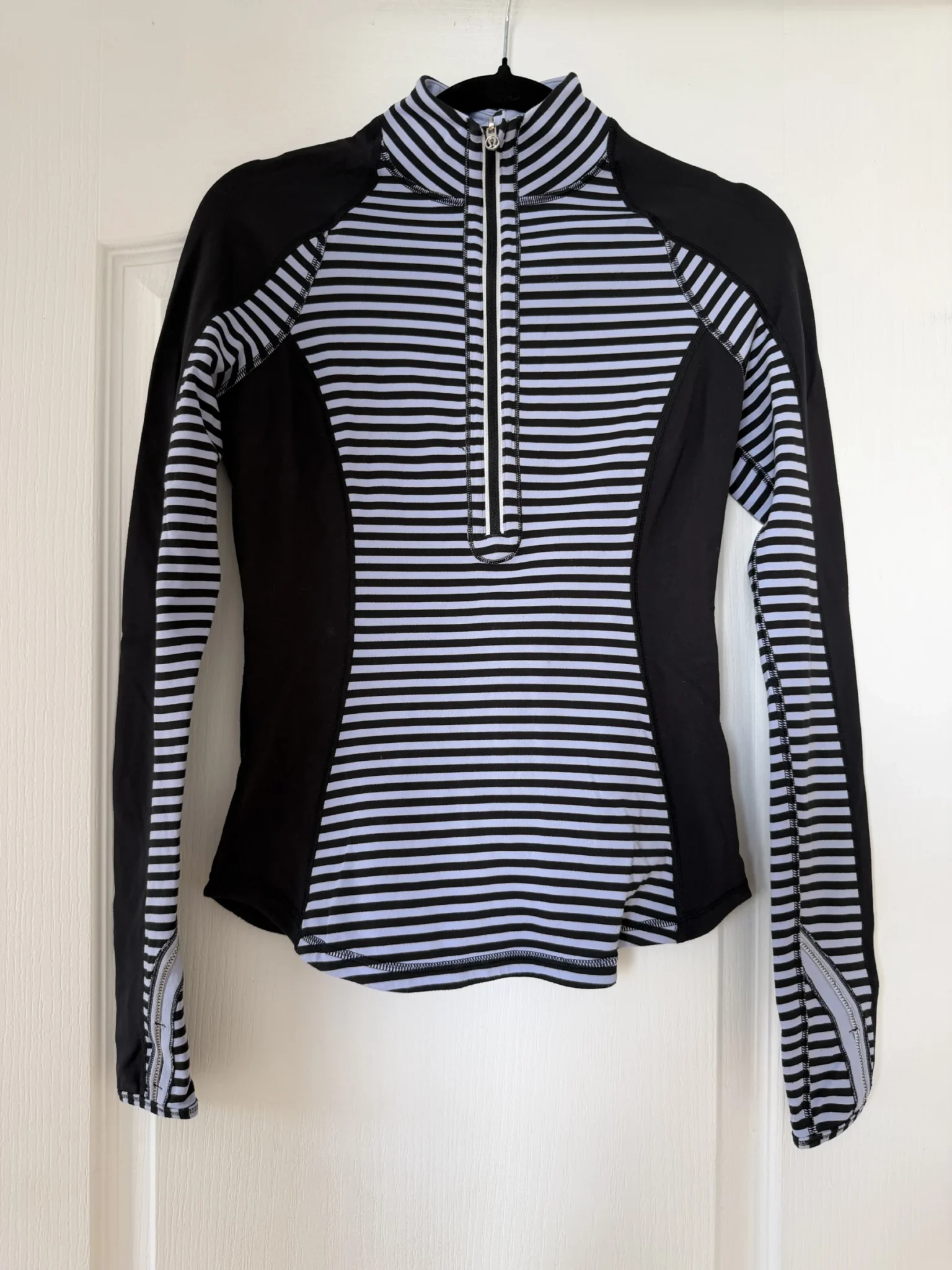 Featured image for Veste Lululemon de sport taille 4 bleu clair et noir
