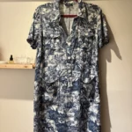 Featured thumbnail for Caroll Paris – Robe chemisier imprimée – taille 44