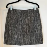 Featured thumbnail for Sonia Rykiel skirt in black and grey tweed, size 38
