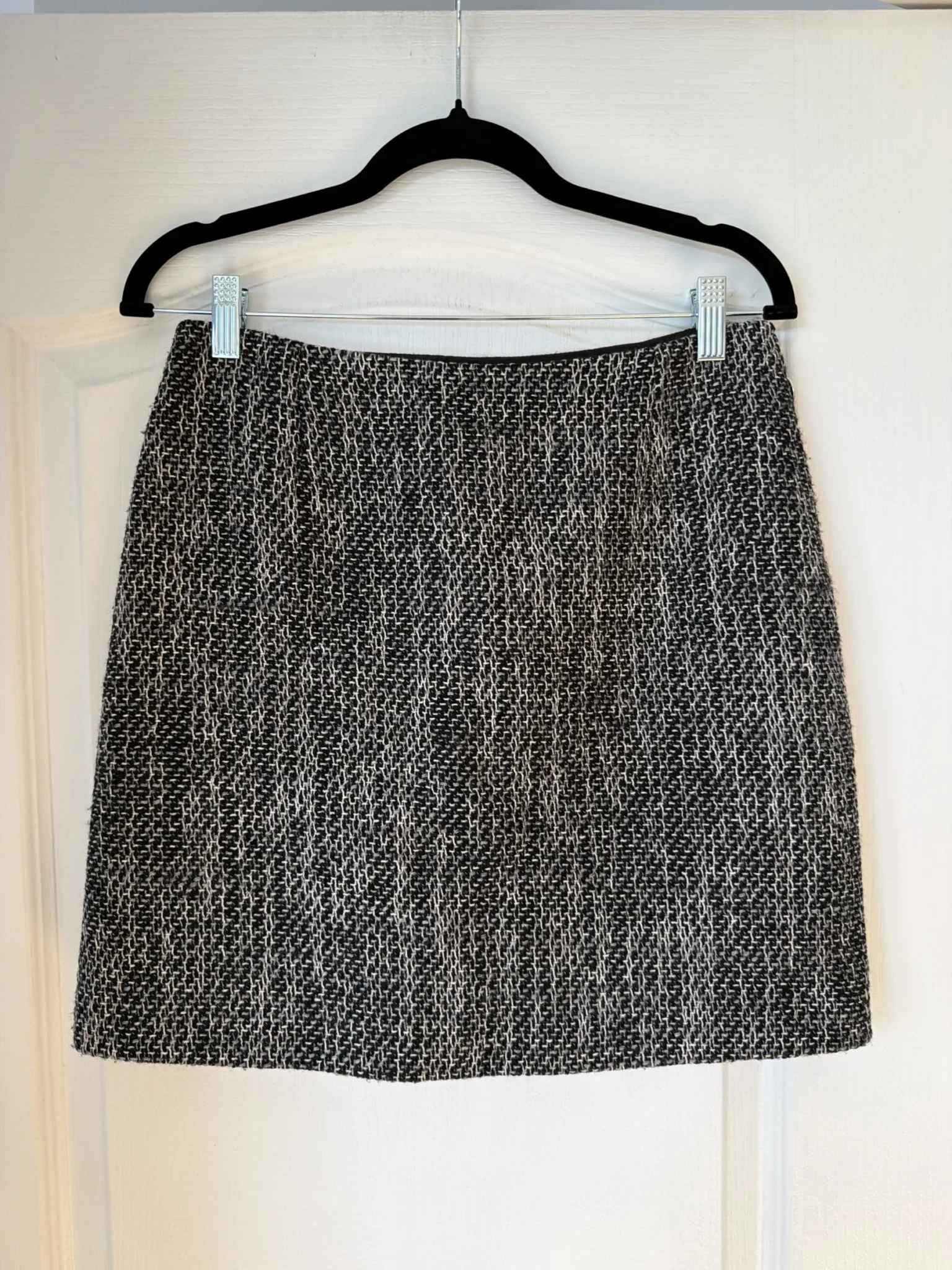 Featured image for Sonia Rykiel skirt in black and grey tweed, size 38