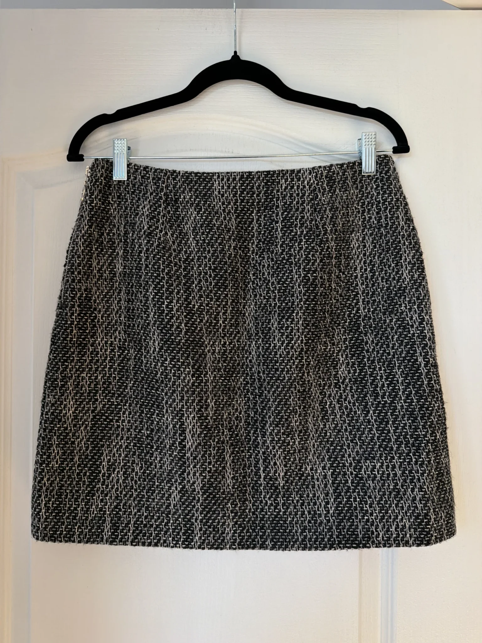 Image for Sonia Rykiel skirt in black and grey tweed, size 38