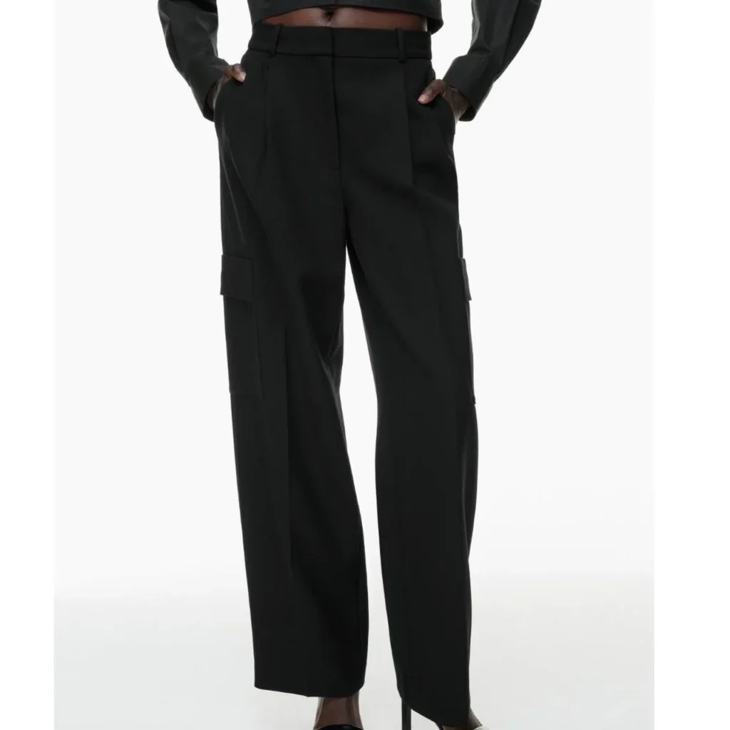 Image for Pantalon Babaton tailleur large taille 10 noir