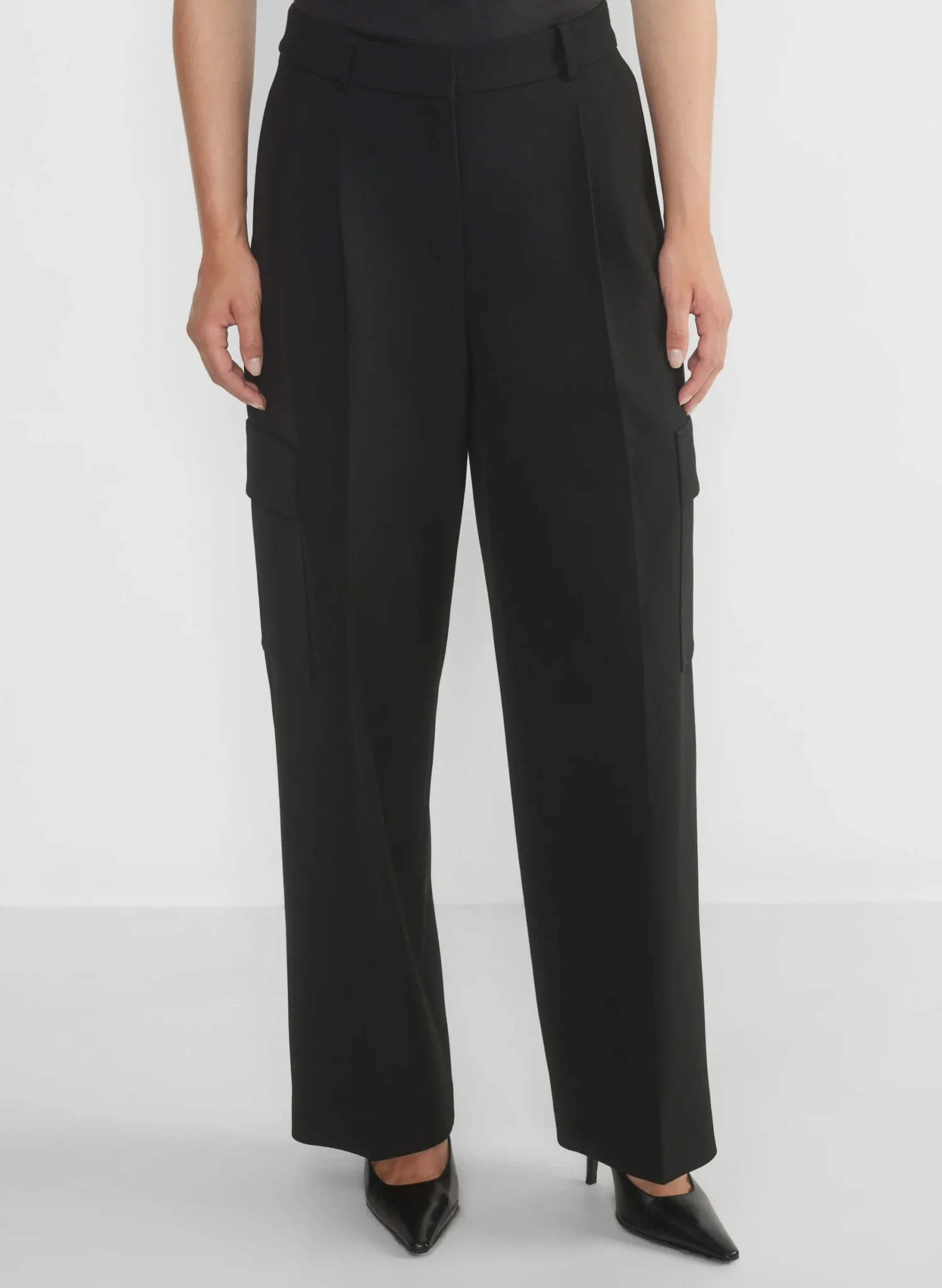 Image for Pantalon Babaton tailleur large taille 10 noir