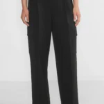 Thumbnail for Pantalon Babaton tailleur large taille 10 noir