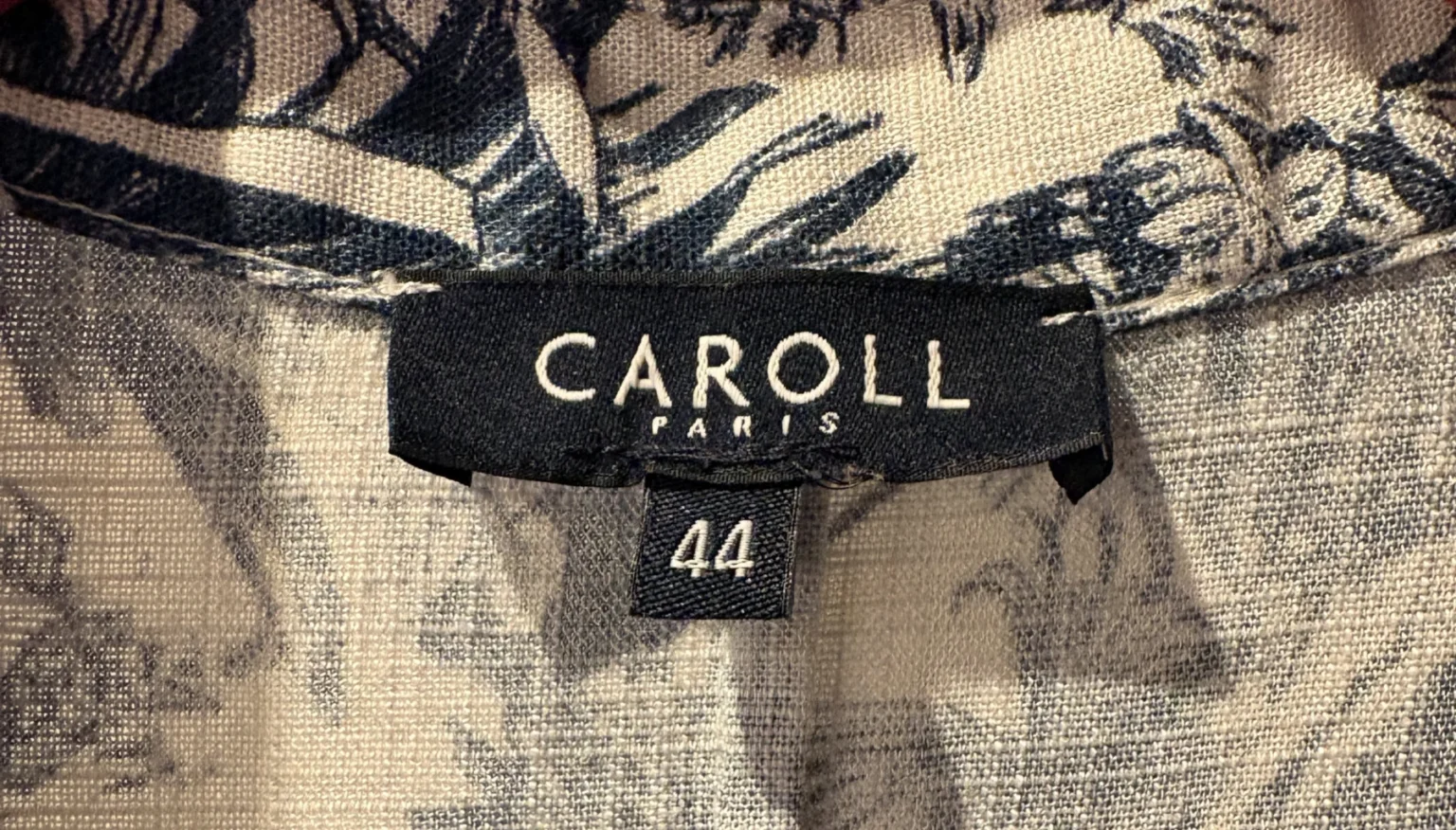 Image for Caroll Paris – Robe chemisier imprimée – taille 44