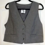 Featured thumbnail for Veston Zara de costume taille L gris rayé blanc