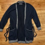 Featured thumbnail for Sandwich – Navy blue long open-front jacket