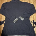 Thumbnail for Sandwich – Navy blue long open-front jacket