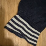 Thumbnail for Sandwich – Navy blue long open-front jacket