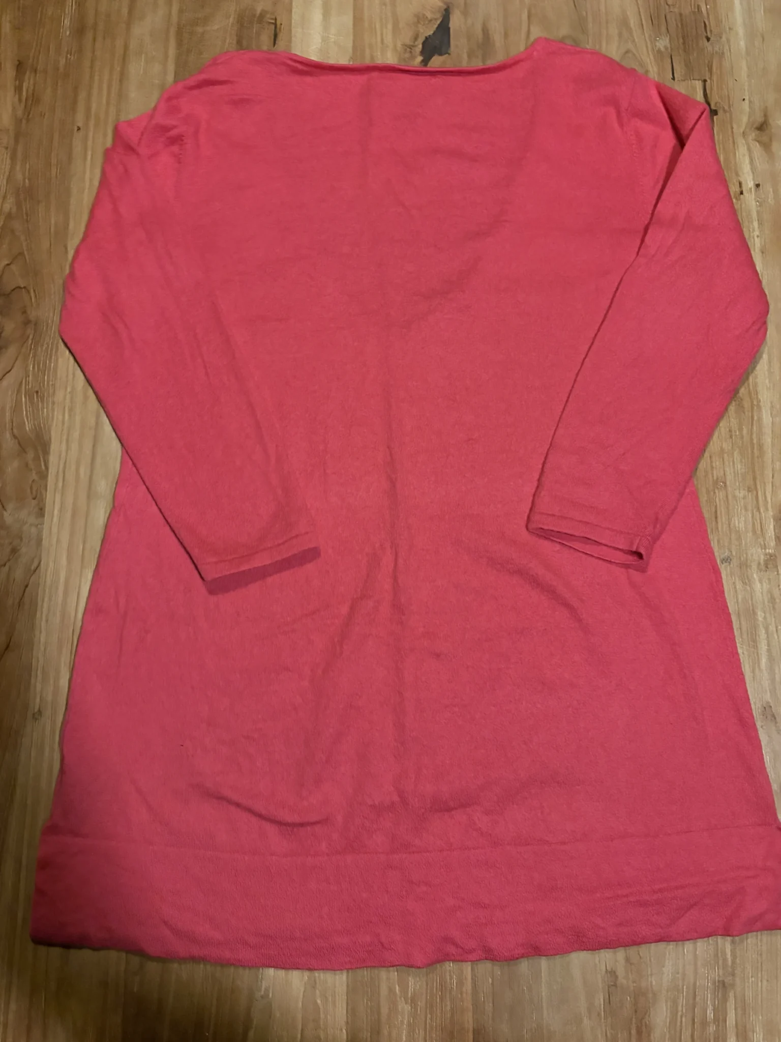 Image for Jones New York Collection – Chandail rouge-corail à manches 3/4 – taille L/G