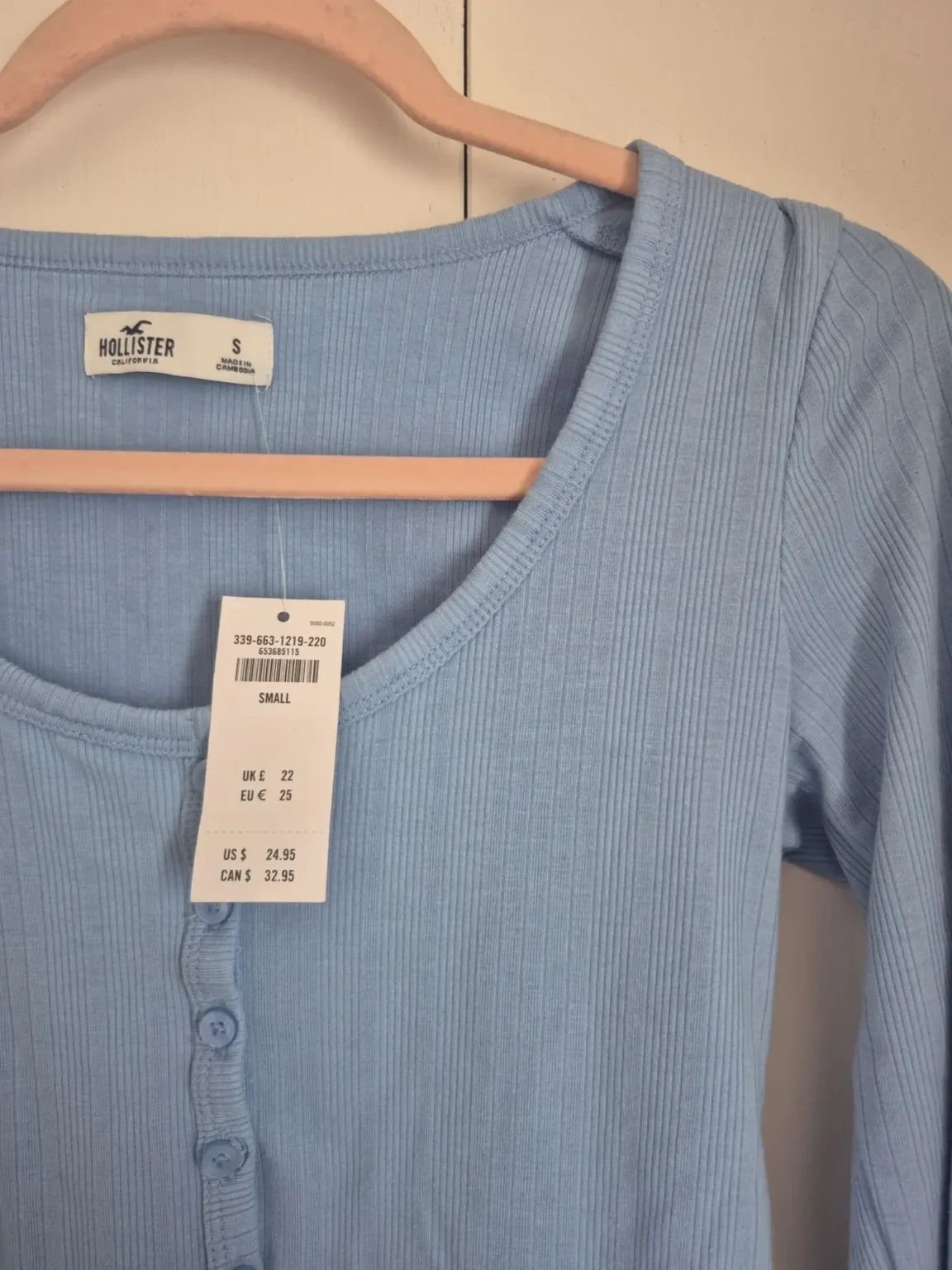 Image for Chandail bleu Hollister Small