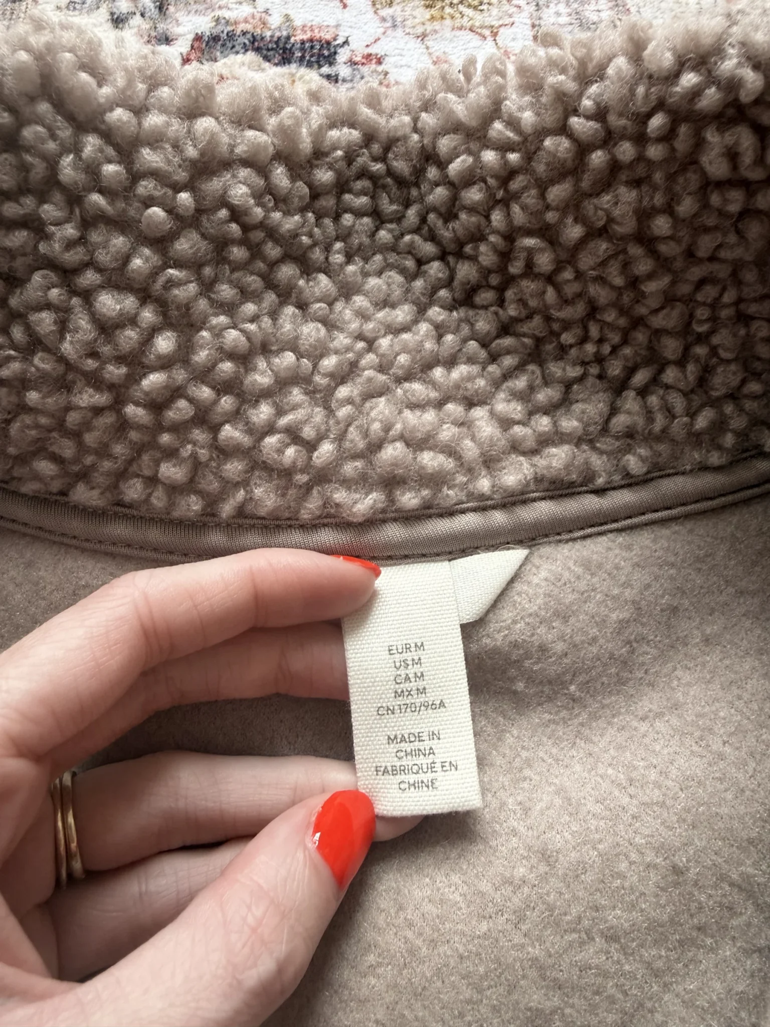 Image for Veste demi zip sherpa / molletonnée