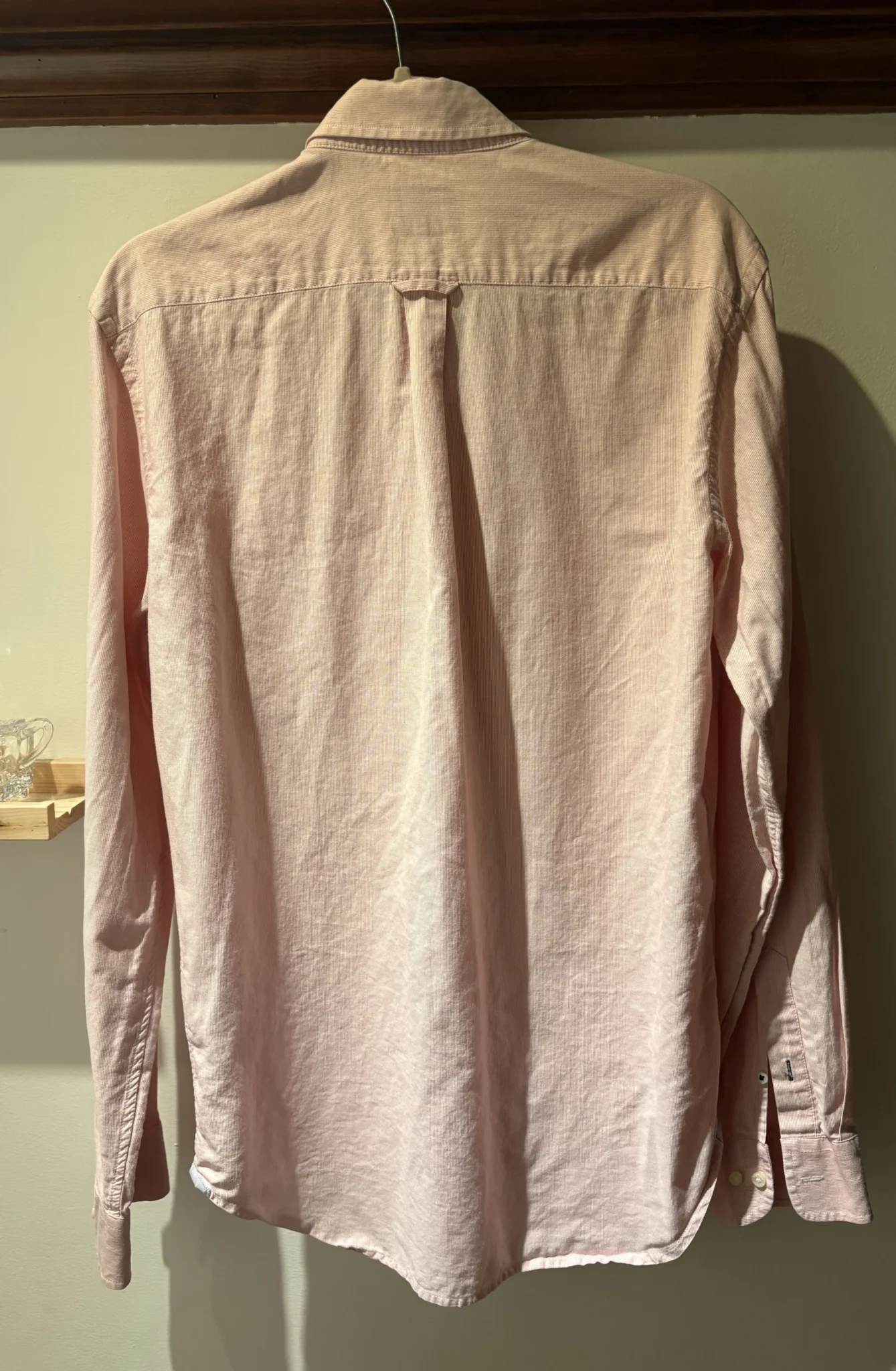 Image for Henry Cotton’s – Men’s pink long-sleeved shirt – size 41