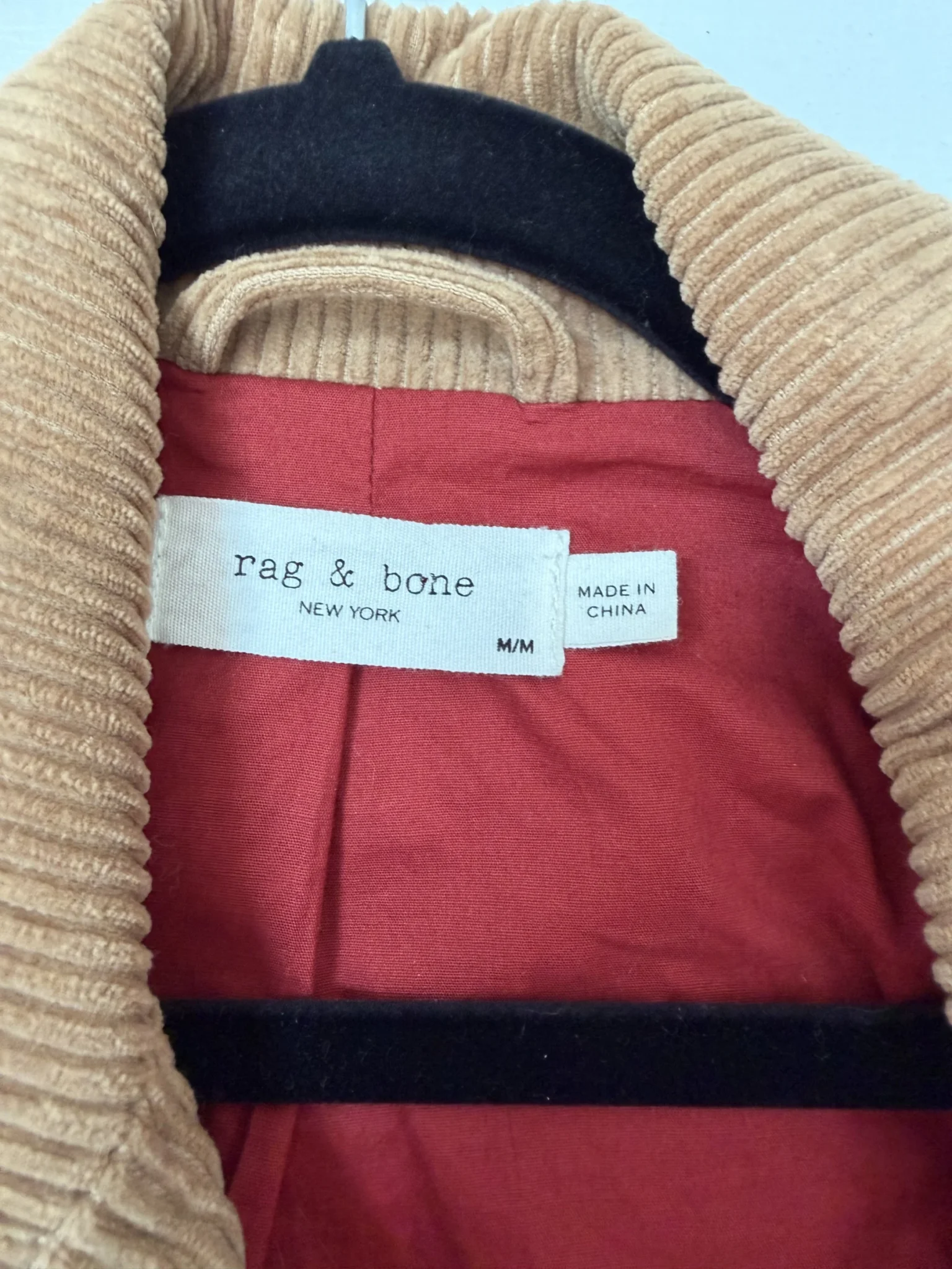 Image for Veste côtelé Rag and Bone marron taille M