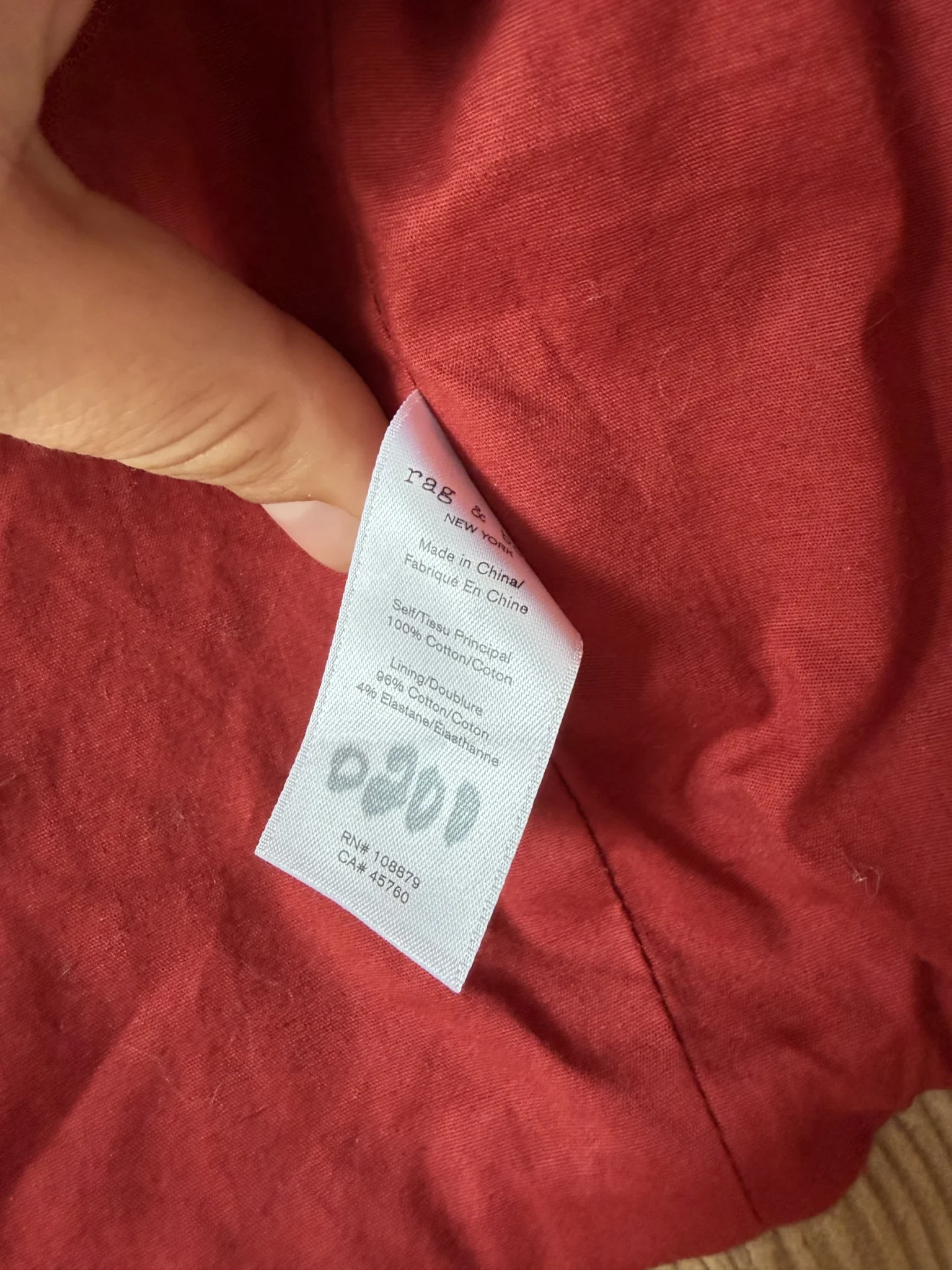 Image for Veste côtelé Rag and Bone marron taille M