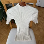 Featured thumbnail for Pull Frank and Oak côtelé jaune beurre à col montant – Small