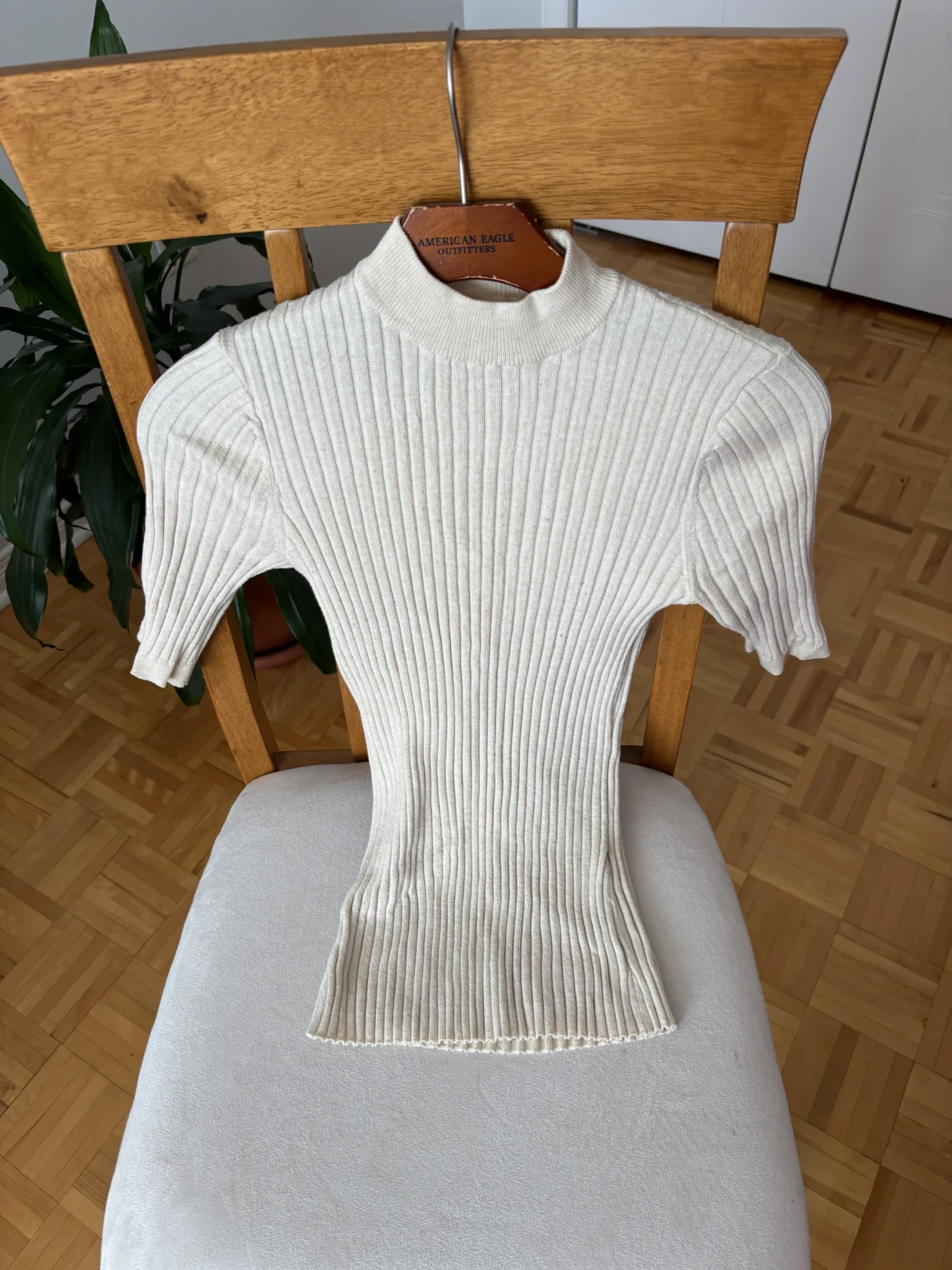 Featured image for Pull Frank and Oak côtelé jaune beurre à col montant – Small