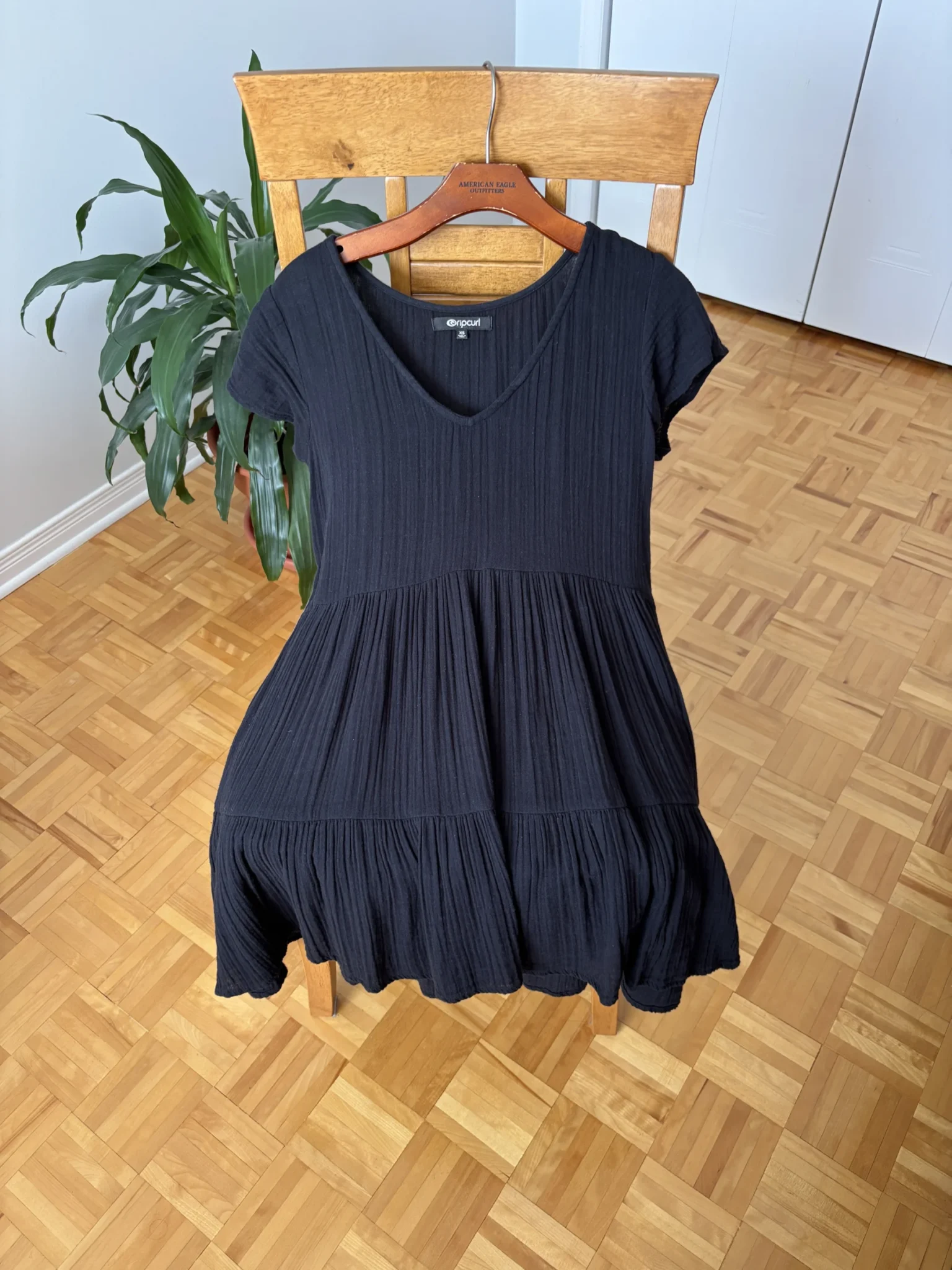 Featured image for Robe Rip Curl Premium Surf à manches courtes – Noir, XS
