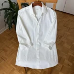 Featured thumbnail for COS white cotton button-up shirt – Small