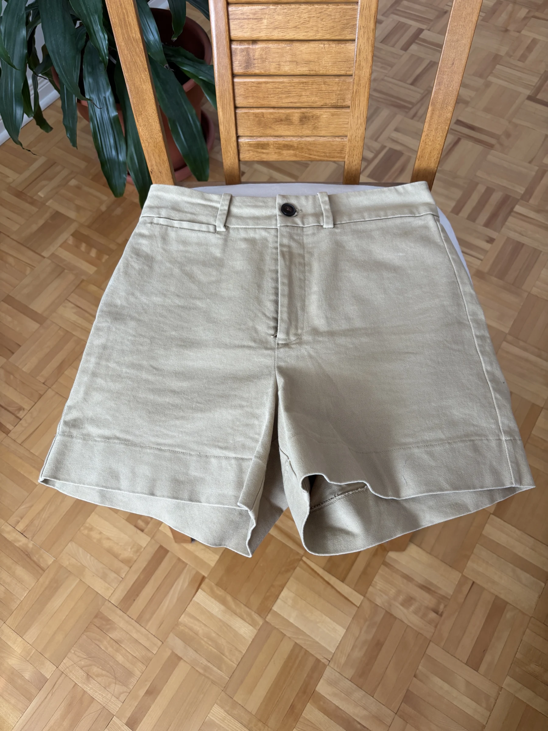 Short Frank and Oak taille haute — Beige, taille 6 Frank and Oak seconde main
