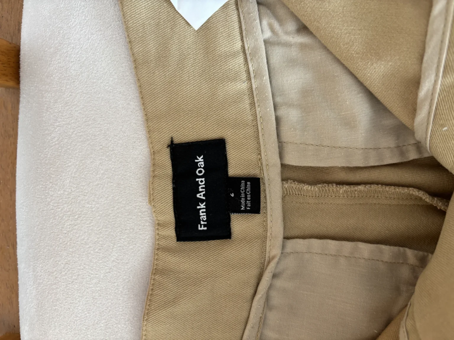 Image for Short Frank and Oak taille haute — Beige, taille 6