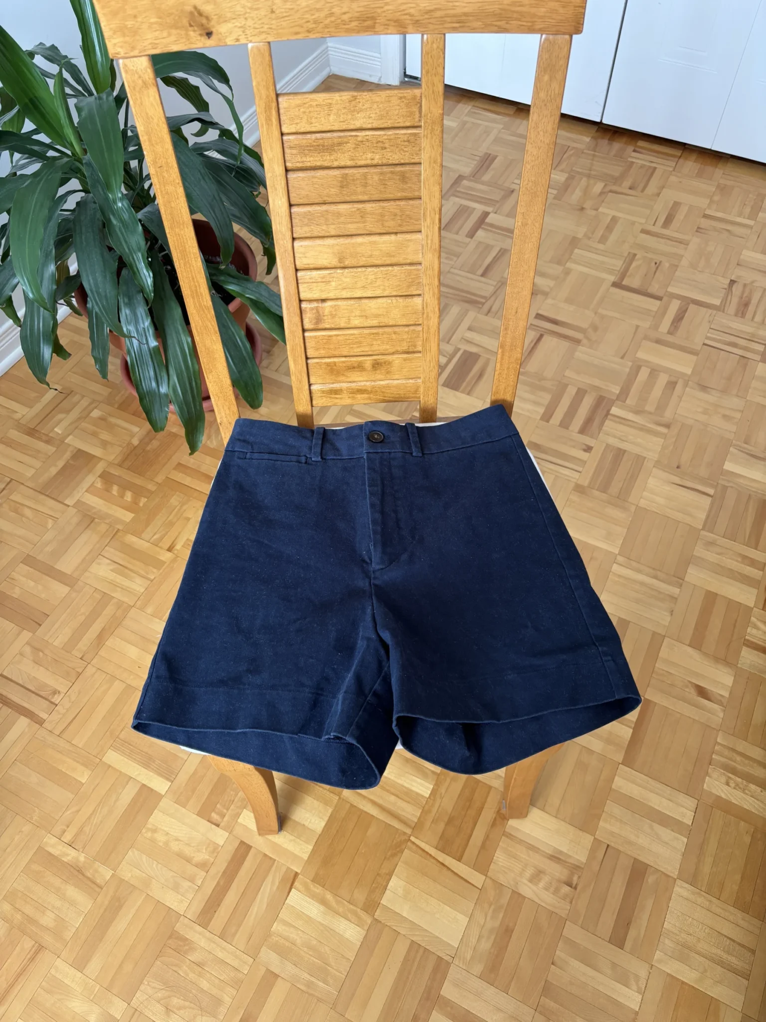 Featured image for Short Frank and Oak taille haute — Bleu marine, taille 6