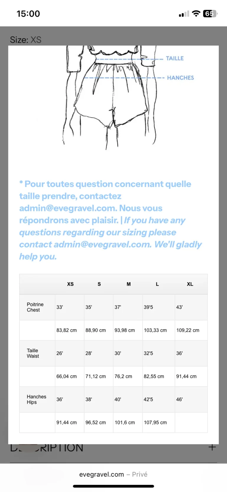 Image for Haut Iset Ève Gravel - neuf