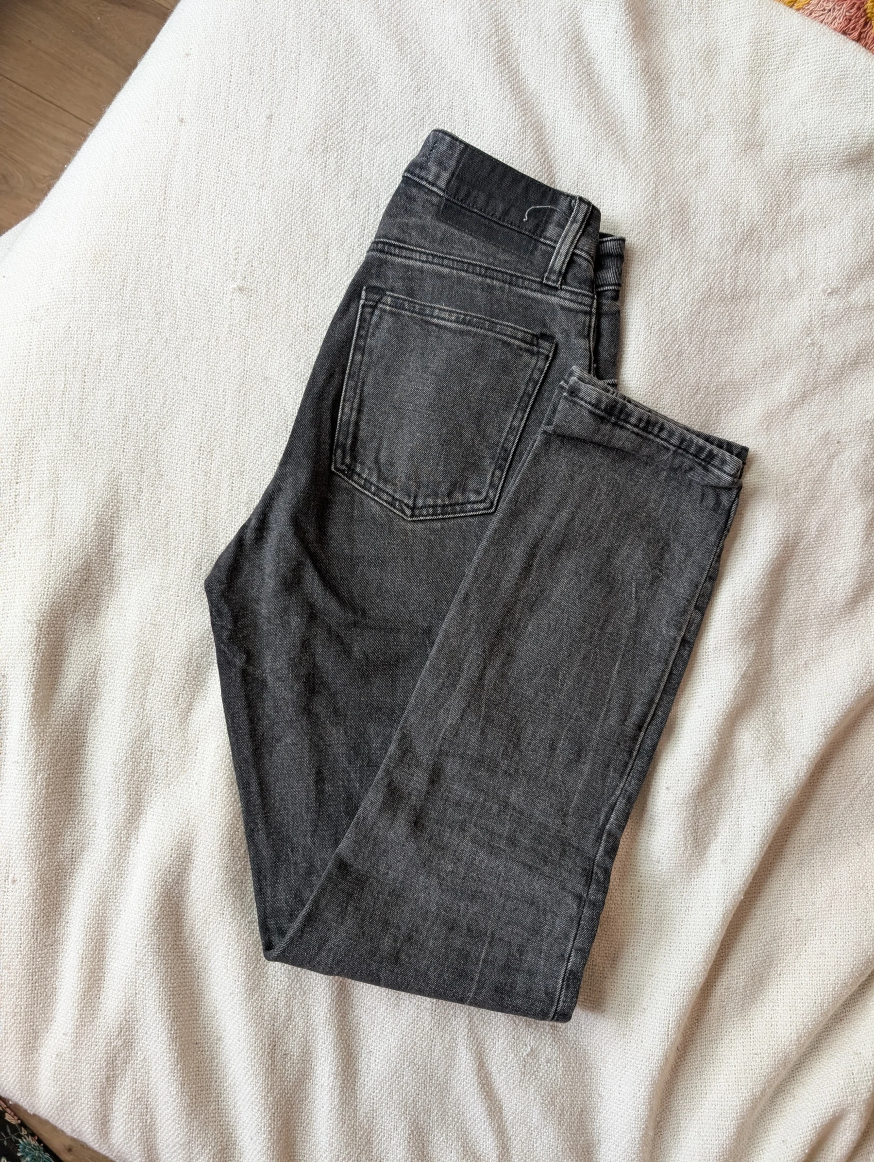 Jeans Abercrombie Curve love noir Abercrombie and Fitch seconde main