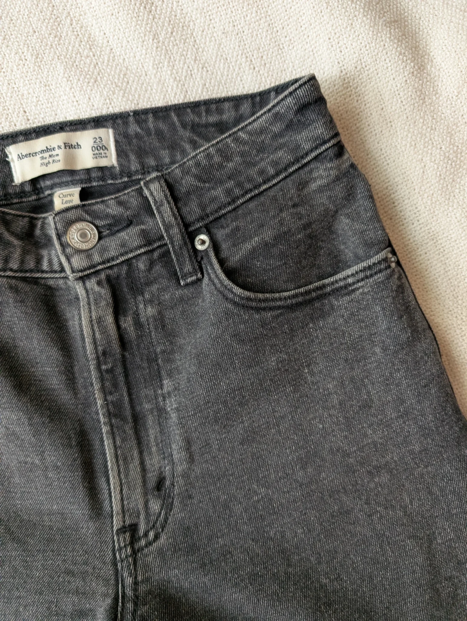 Image for Jeans Abercrombie Curve love noir