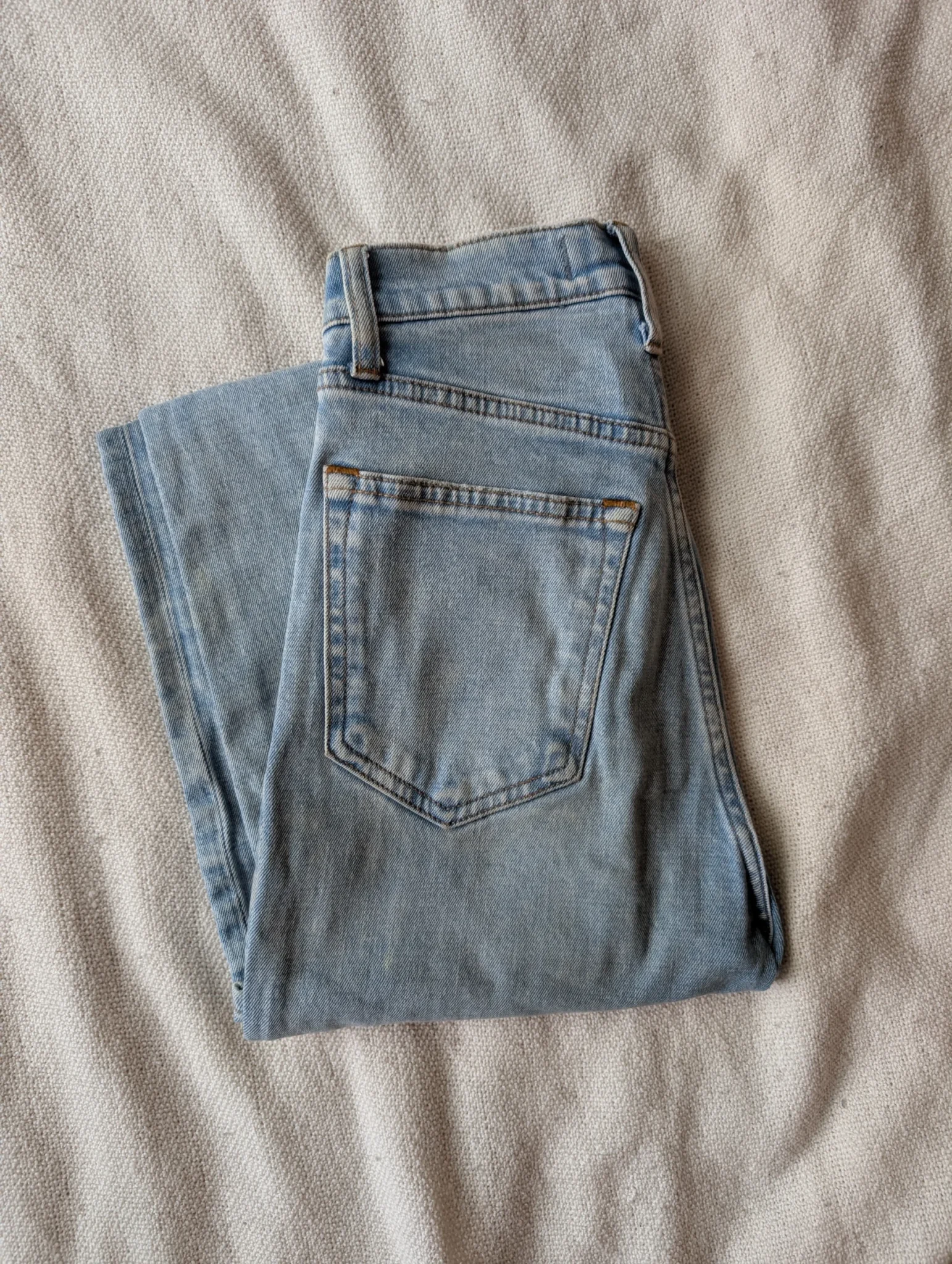 Image for Jeans Abercrombie Curve Love bleu pâle