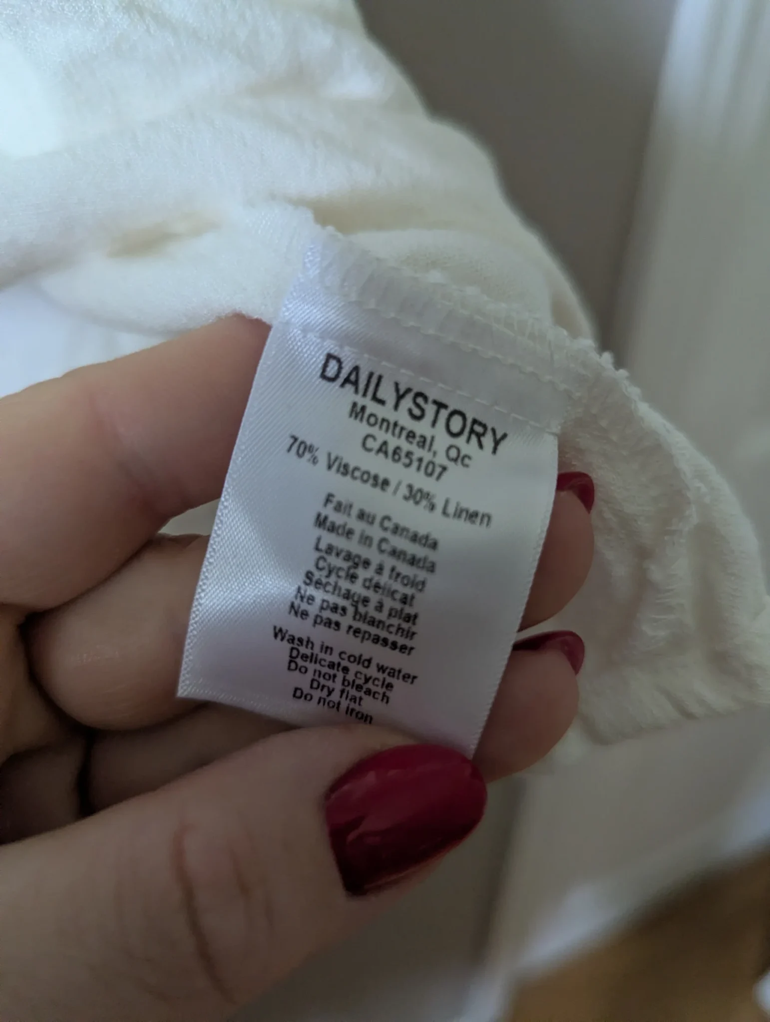 Image for Dailystory Linen Top