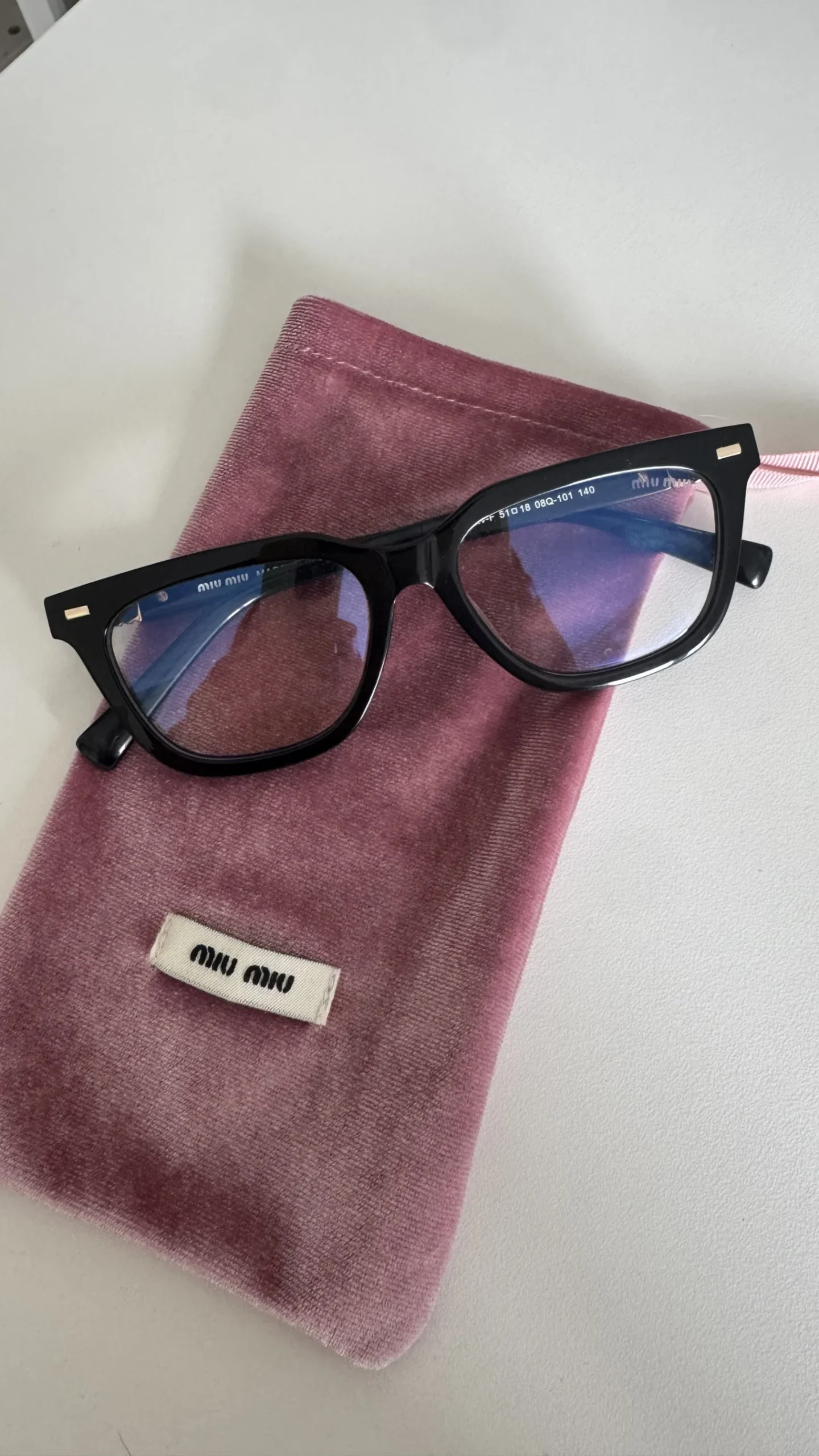 Montures de lunettes MIU MIU bleues *Autre seconde main
