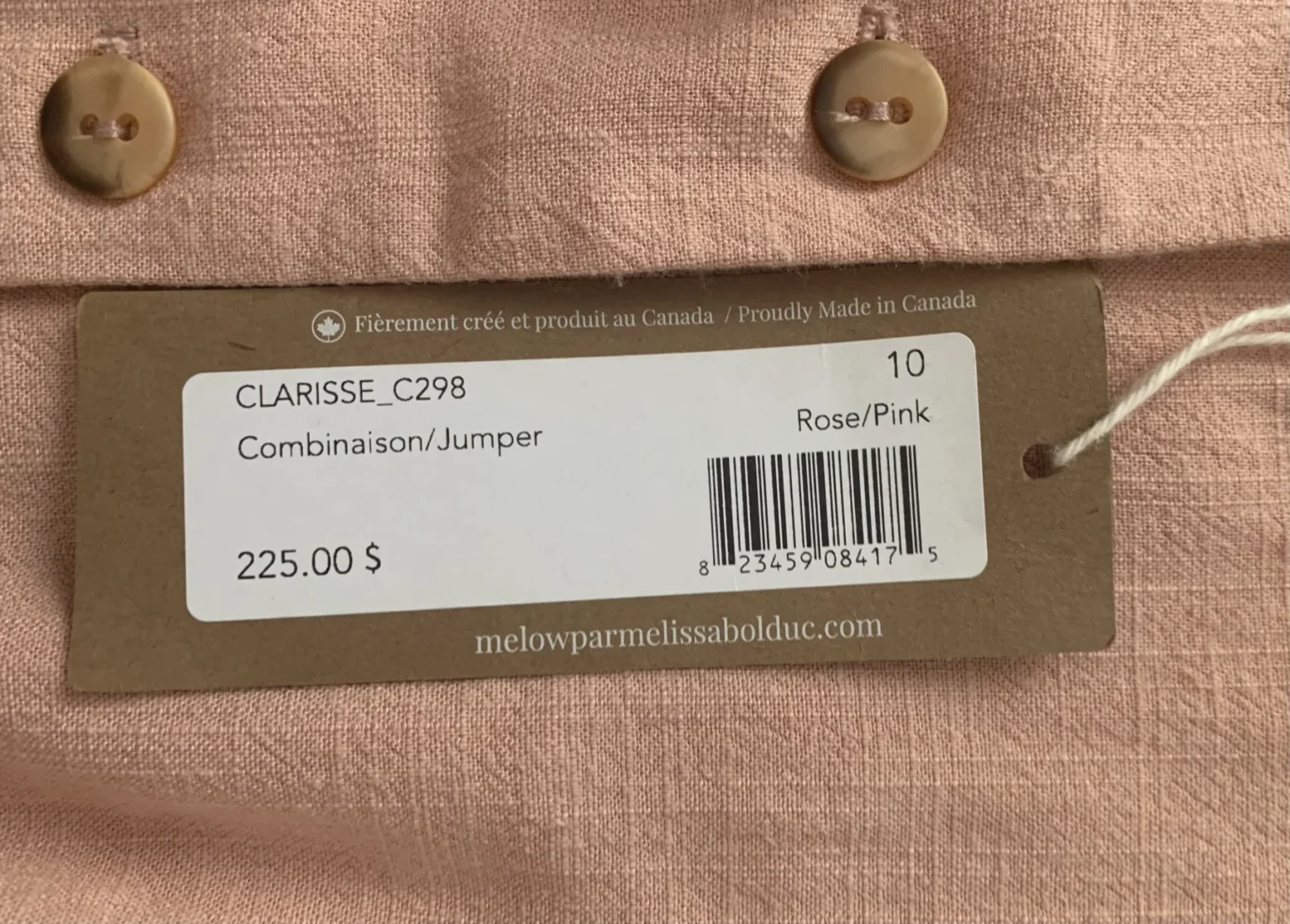 Image for Melow Melissa Bolduc short jumpsuit – new
