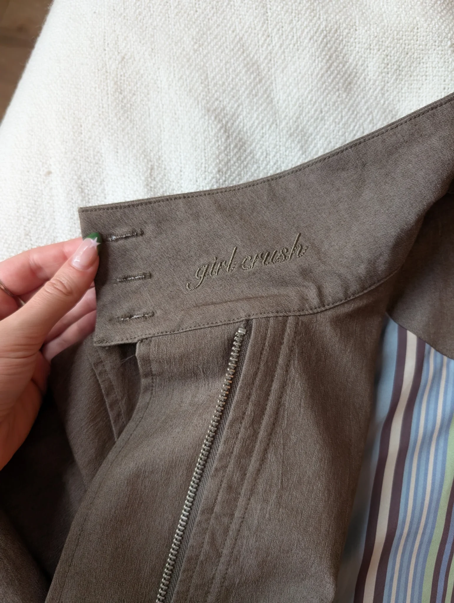 Image for Manteau mi-saison avec col asymétrique