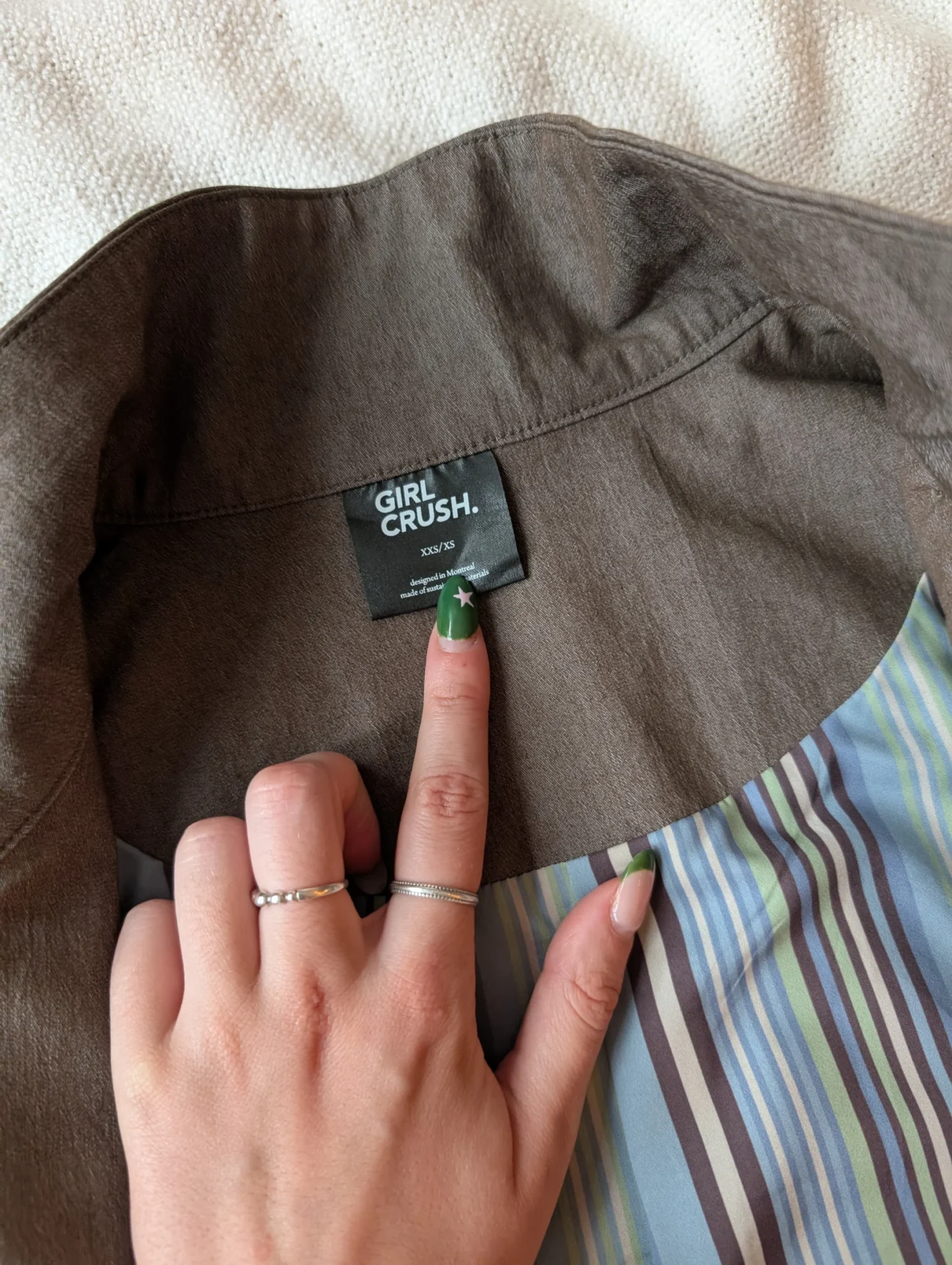 Image for Manteau mi-saison avec col asymétrique