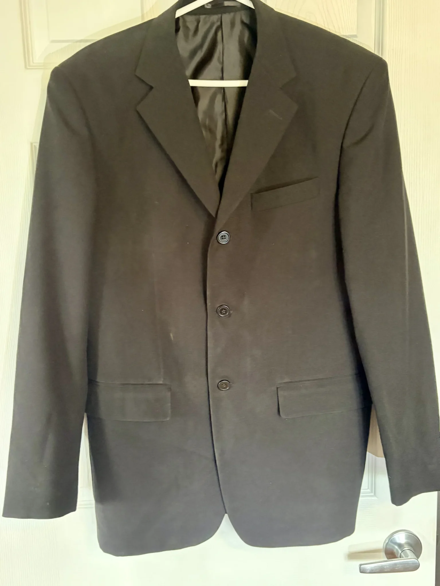 Featured image for Veston homme Lambert et Briault noir – Taille 50 – Excellent état