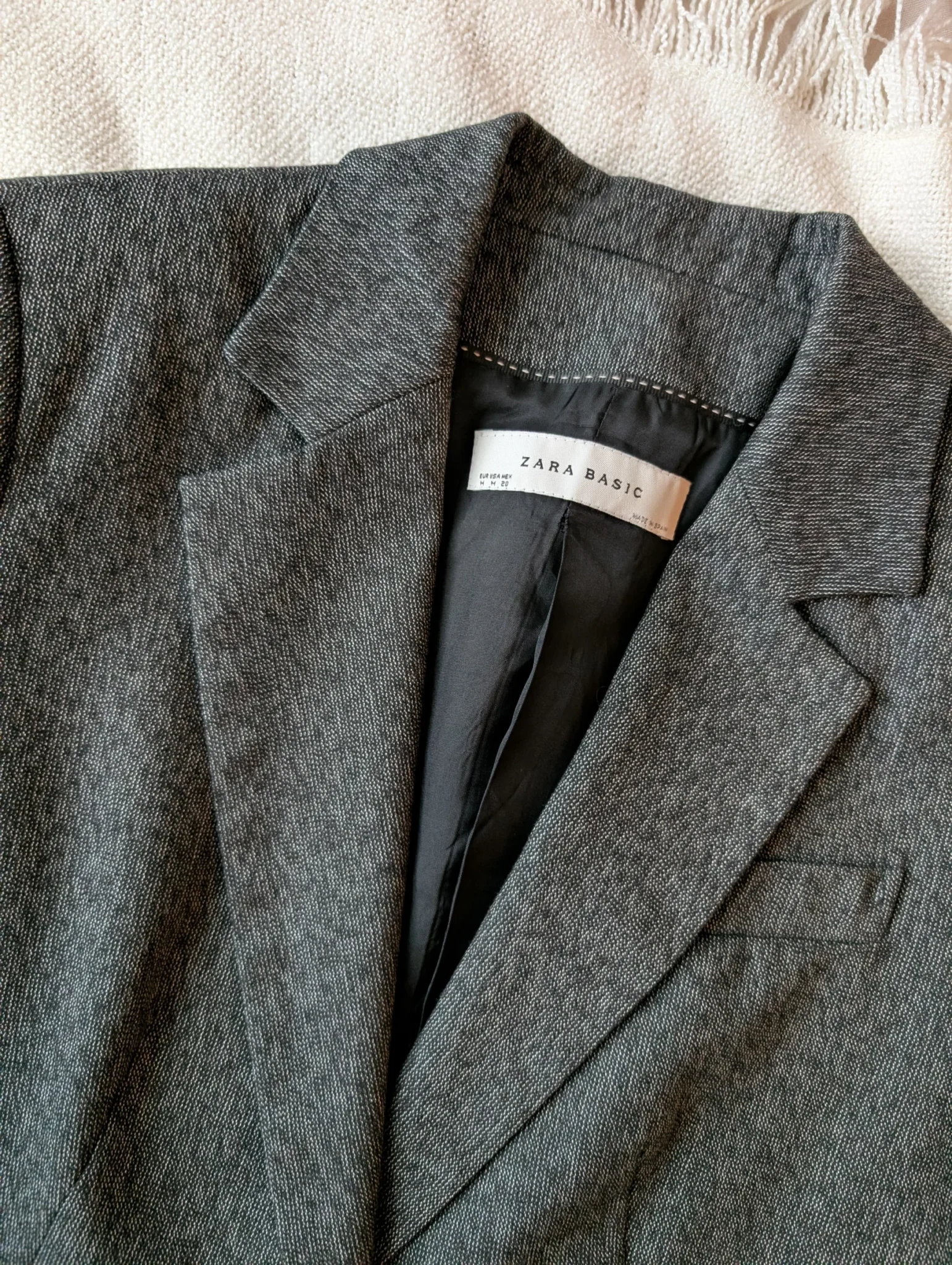 Image for Veston ajusté gris