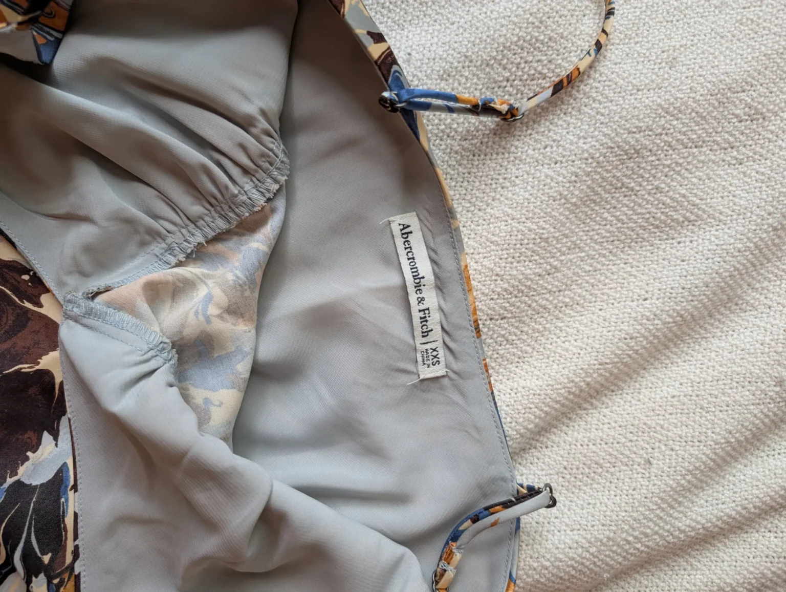 Image for Robe midi à motif satiné