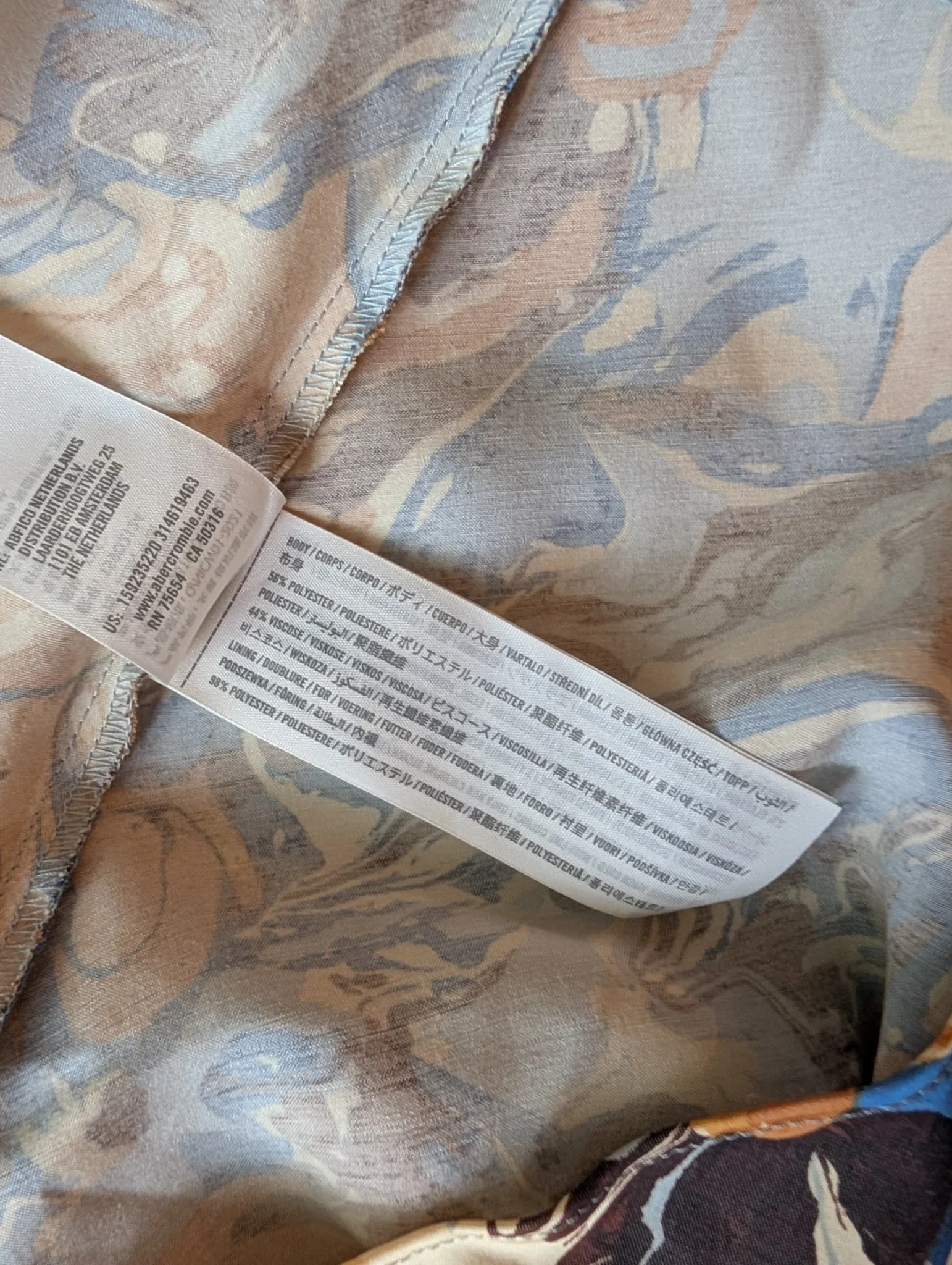 Image for Robe midi à motif satiné
