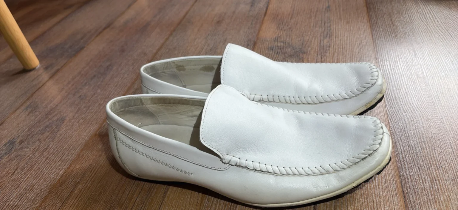 Image for Loafers blancs Aldo vintage homme – Taille 11
