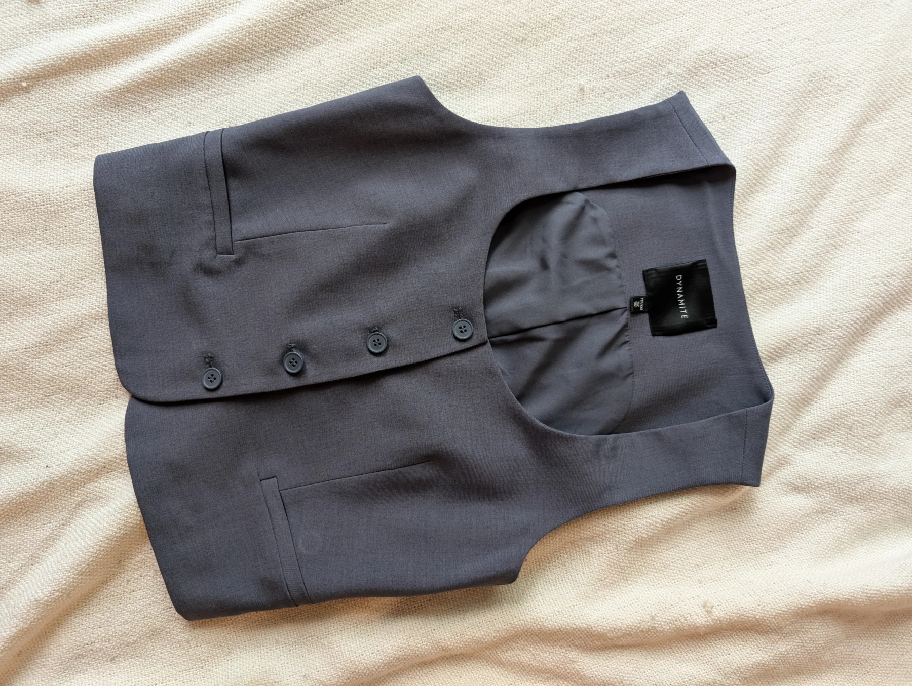 Gilet dynamite bleu gris Dynamite seconde main