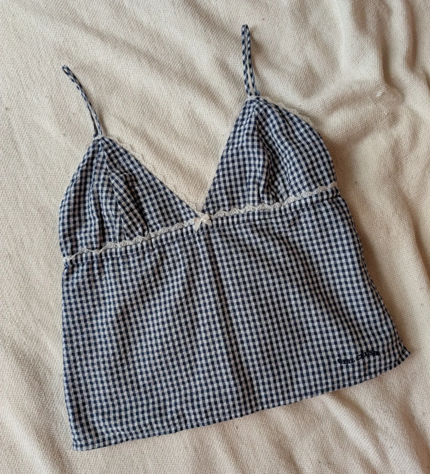 Featured image for Camisole en vichy navy Girl Crush