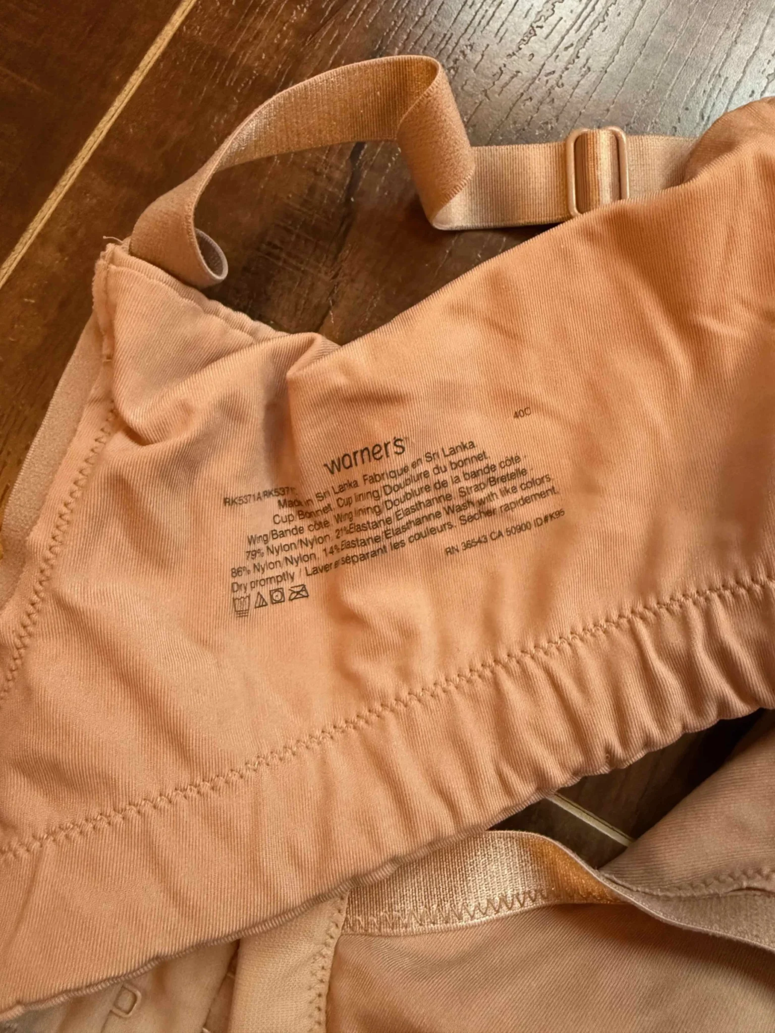 Image for Warner's Brassière 40C beige