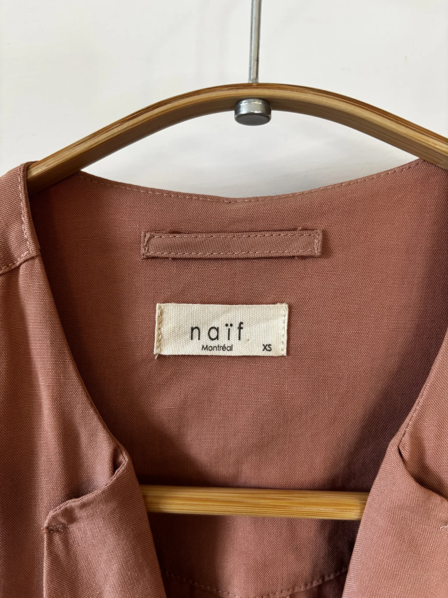 Image for ♥️Trench vieux rose NAÏF Montréal