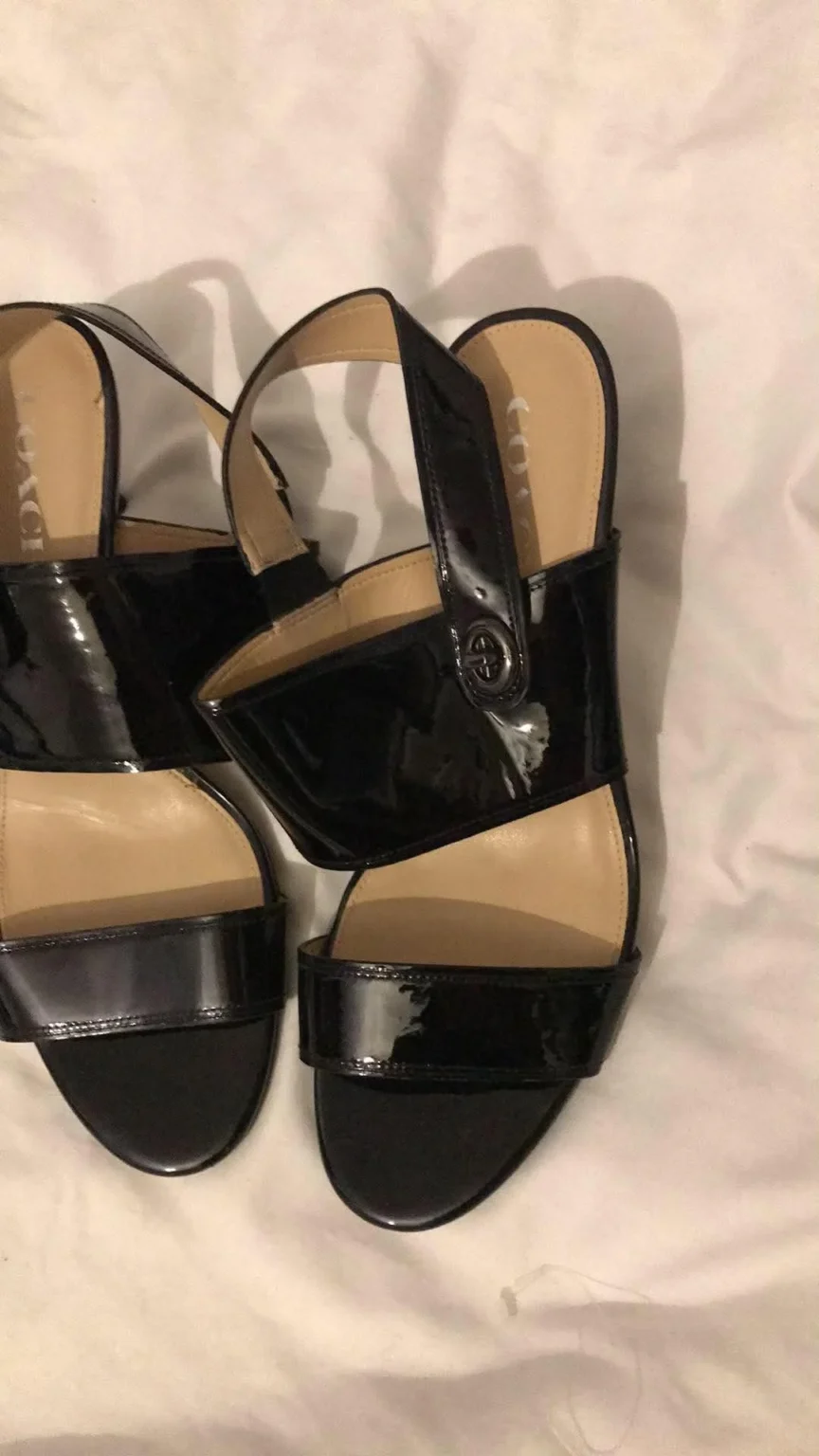 Image for Black Coach heeled sandals